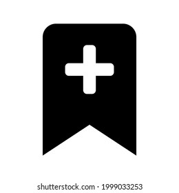 icono de marcador o logotipo símbolo de signo aislado ilustración vectorial - Colección de iconos vectoriales de estilo negro de alta calidad