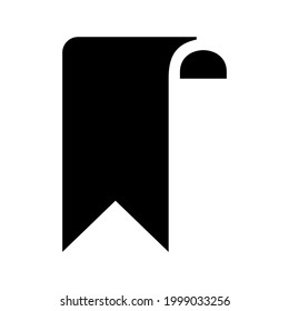 Lesezeichen-Symbol oder Logo einzeln auf Zeichen Symbol, Vektorgrafik - Sammlung von hochwertigen Vektorsymbolen mit schwarzem Stil