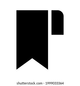 bookmark icon or logo isolated sign symbol vector illustration - high quality black style vector icons