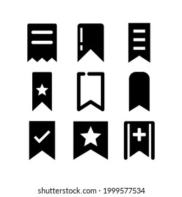 bookmark icon or logo isolated sign symbol vector illustration - Collection of high quality black style vector icons