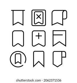 bookmark icon or logo isolated sign symbol vector illustration - high quality black style vector icons