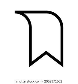 icono de marcador o logotipo símbolo de signo aislado ilustración vectorial - iconos vectoriales de estilo negro de alta calidad