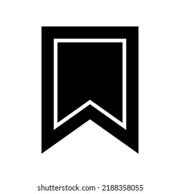 Lesezeichen-Symbol oder Logo einzeln auf Zeichen, Vektorgrafik - hochwertige Vektorsymbole in schwarzem Stil
