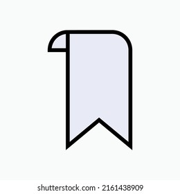 Bookmark Icon. Mark, Label Symbol - Vector.