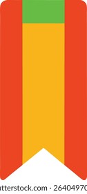 Bookmark Icon Minimal Colored Flat Vector Illustration for Web Favorites