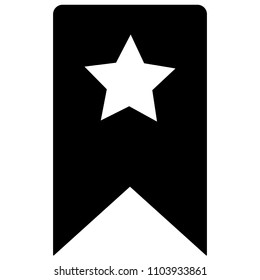 bookmark icon on white background. flat style. bookmark symbol. black bookmark symbol. modern simple flat bookmark sign. time symbol for web site design, mobile app, logo.