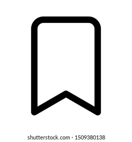 bookmark icon on white background. 