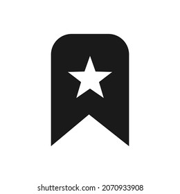 bookmark icon on white background