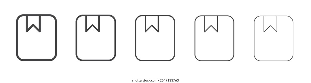 Bookmark icon outline ilustration vector symbol