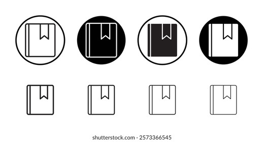 Bookmark icon Outline vector for web ui