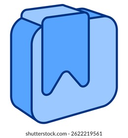 Bookmark icon represented by Simple Bookmark icon Blue style.