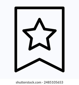 Guardar Guardar Vector Icono de marcador, Icono de Vector lineal aislado.