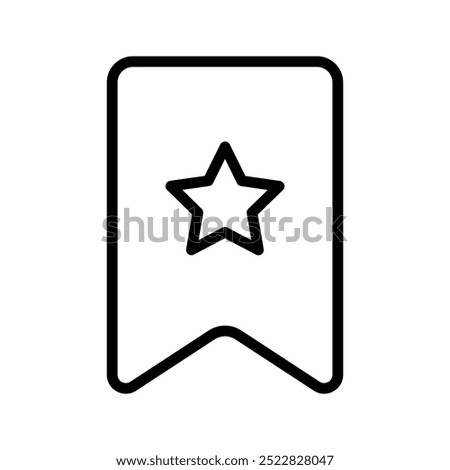 Bookmark icon. save sign. for mobile concept and web design color editable