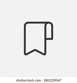 Bookmark icon. Save symbol modern, simple, vector, icon for website design, mobile app, ui. Vector Illustration