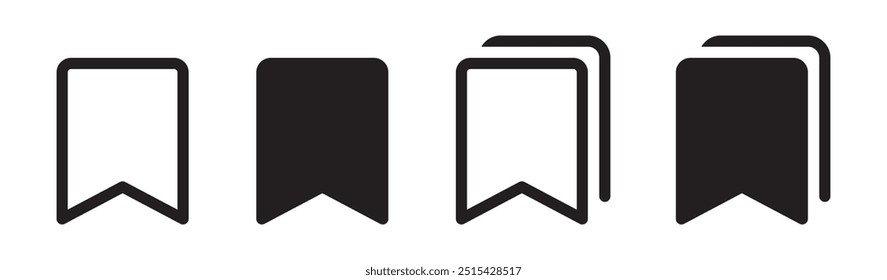 Bookmark icon. Save icon, vector illustration