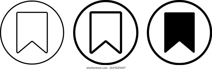 Bookmark icon set. save ribbon saving sign. Social media symbol. favorite label icons