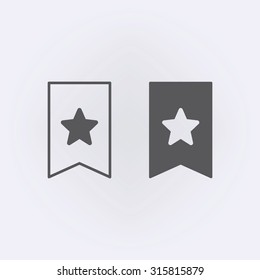 Bookmark, Favorite, Star Icon Stock Vector   Illustration Of Designed