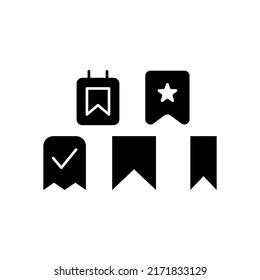 Bookmark Icon Set Vector Symbol Design Illustration
