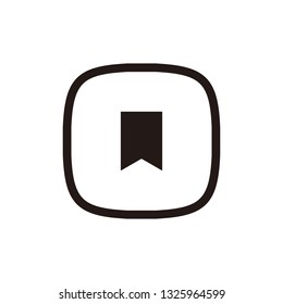 Bookmark icon sign symbol