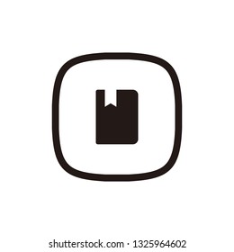 Bookmark icon sign symbol