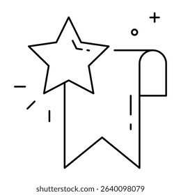 bookmark icon, simple design, vector illustration