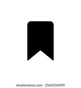 Bookmark icon, simple flat style, illustration, logo sign symbol pictogram template, for ui or ux isolated on white for mobile app, editable