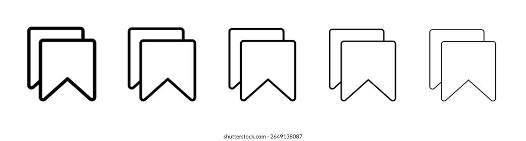 Bookmark icon simple illustration logo art