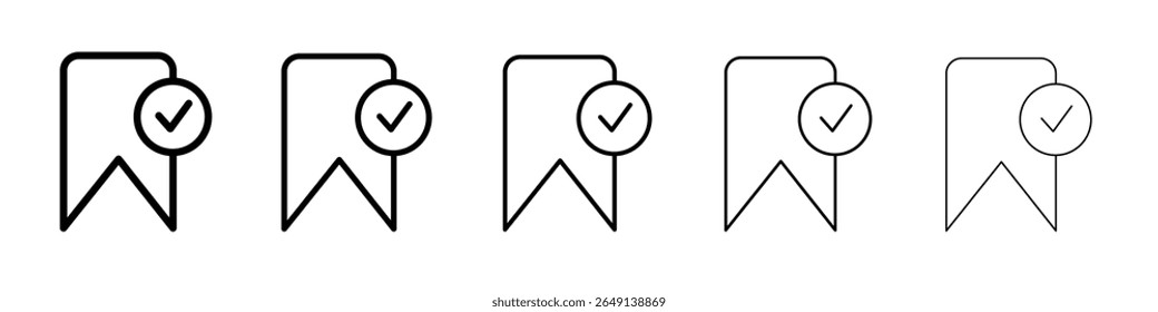 Bookmark icon simple illustration logo art