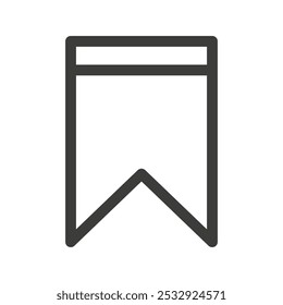 Bookmark icon Simple outline vector logo