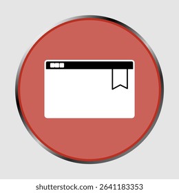 Bookmark icon, smart icon for ux ui, new modern, editable for project, vector illustration file, popular icon isolated.