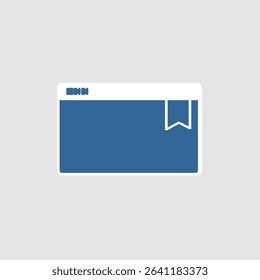 Bookmark icon, smart icon for ux ui, new modern, editable for project, vector illustration file, popular icon isolated.