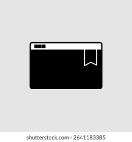 Bookmark icon, smart icon for ux ui, new modern, editable for project, vector illustration file, popular icon isolated.