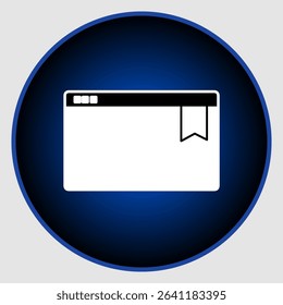 Bookmark icon, smart icon for ux ui, new modern, editable for project, vector illustration file, popular icon isolated.