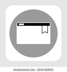 Bookmark icon, smart icon for ux ui, new modern, editable for project, vector illustration file, popular icon isolated.