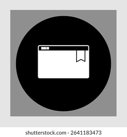 Bookmark icon, smart icon for ux ui, new modern, editable for project, vector illustration file, popular icon isolated.