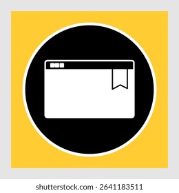 Bookmark icon, smart icon for ux ui, new modern, editable for project, vector illustration file, popular icon isolated.