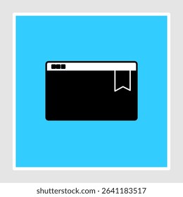 Bookmark icon, smart icon for ux ui, new modern, editable for project, vector illustration file, popular icon isolated.