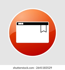 Bookmark icon, smart icon for ux ui, new modern, editable for project, vector illustration file, popular icon isolated.