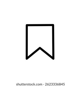 Bookmark icon. Bookmark social media icon isolated on background. modern save bookmark symbol, simple, vector, icon 