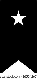 Bookmark Icon with Star, Vector Design