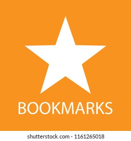 Bookmark icon, stock vector illustration, EPS10. 