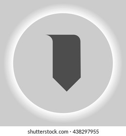 Bookmark icon stock vector illustration flat design