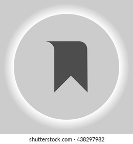 Bookmark icon stock vector illustration flat design