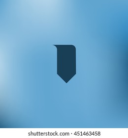 Bookmark icon stock vector illustration flat design