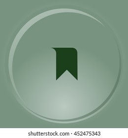 Bookmark icon stock vector illustration flat design