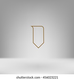 Bookmark icon stock vector illustration flat design