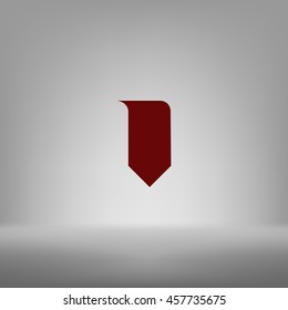 Bookmark icon stock vector illustration flat design