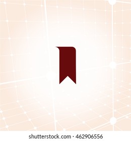 Bookmark icon stock vector illustration flat design