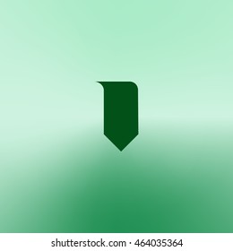 Bookmark icon stock vector illustration flat design