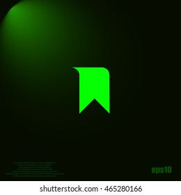 Bookmark icon stock vector illustration flat design